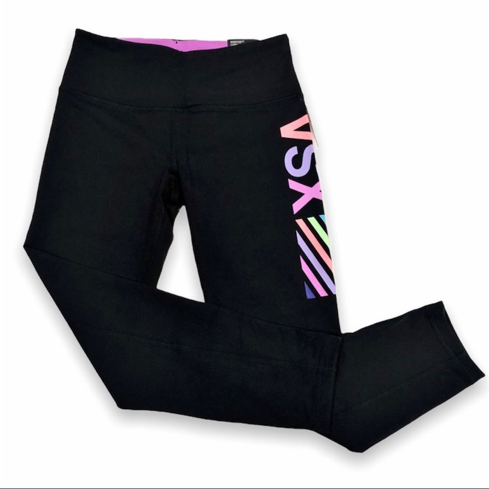 NWT VS VSX Sport Logo Med. Rise Knockout Capri, XS